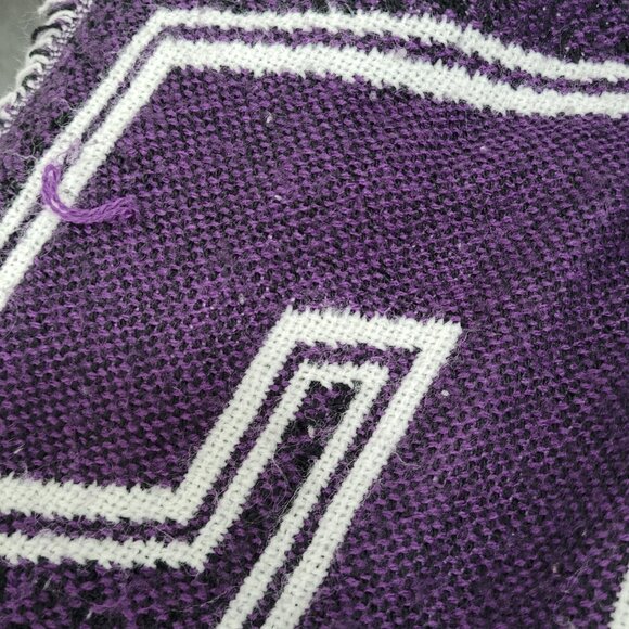 TCU Texas Christian University Purple Black Horned Frogs Throw Blanket 54x41" - Picture 3 of 9